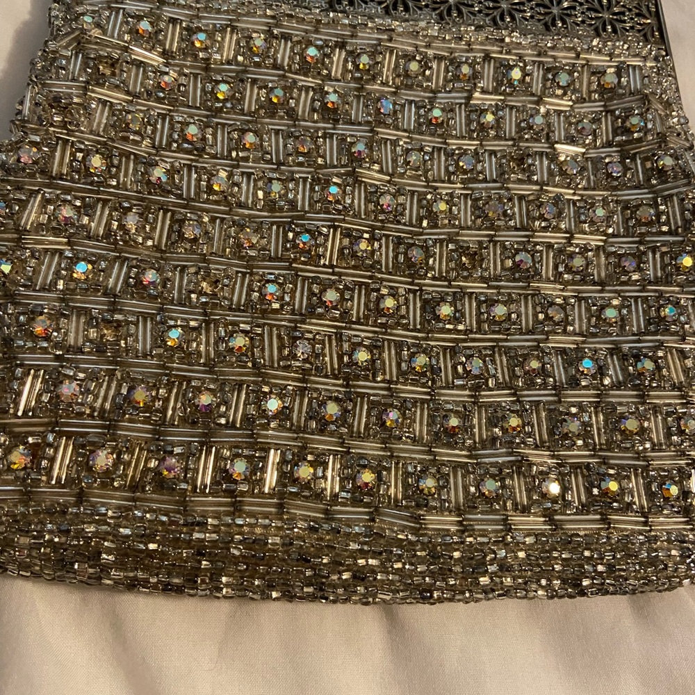 Embellished Silver Skirt